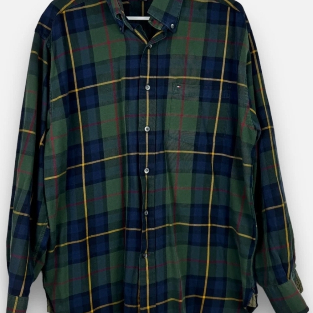 Tommy Hilfiger Dark Green Checkered Shirt